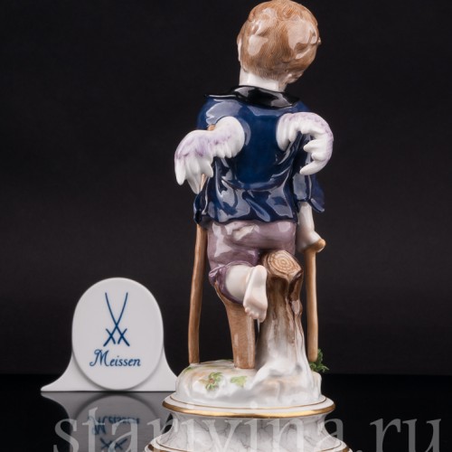 Фарфоровая статуэтка Купидон-нищий, Meissen, Германия, кон.19 - нач.20 вв.