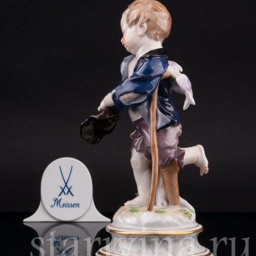 Фарфоровая статуэтка Купидон-нищий, Meissen, Германия, кон.19 - нач.20 вв.