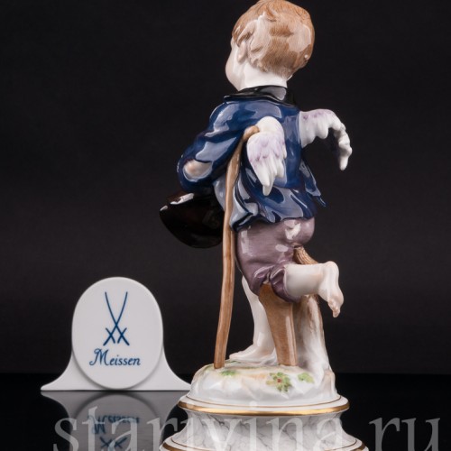 Фарфоровая статуэтка Купидон-нищий, Meissen, Германия, кон.19 - нач.20 вв.