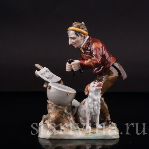 Фарфоровая статуэтка Музыкант с литаврами, Дрезден, Германия, нач. 20 в.