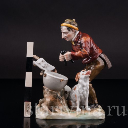 Фарфоровая статуэтка Музыкант с литаврами, Дрезден, Германия, нач. 20 в.