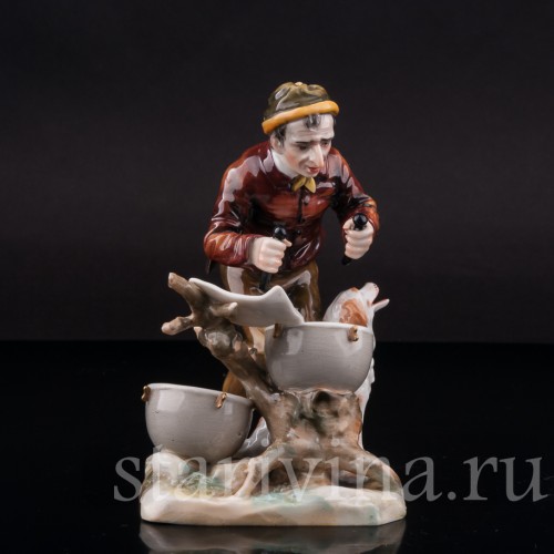 Фарфоровая статуэтка Музыкант с литаврами, Дрезден, Германия, нач. 20 в.