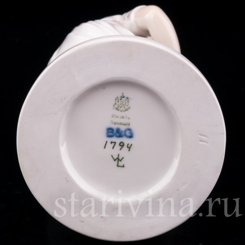 Фарфоровая статуэтка девочки Юная балерина Bing & Grondahl, Дания, 1952-58 гг.