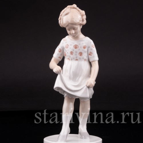 Фарфоровая статуэтка девочки Юная балерина Bing & Grondahl, Дания, 1952-58 гг.