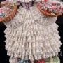 Фарфоровая статуэтка девушки Цветочница, кружевная, Sitzendorf, Германия, сер. 20 века.
