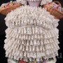 Фарфоровая статуэтка девушки Цветочница, кружевная, Sitzendorf, Германия, сер. 20 века.