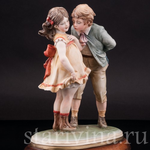Фарфоровая фигурка Поцелуй, Bruno Merli, Италия, 1981 год.