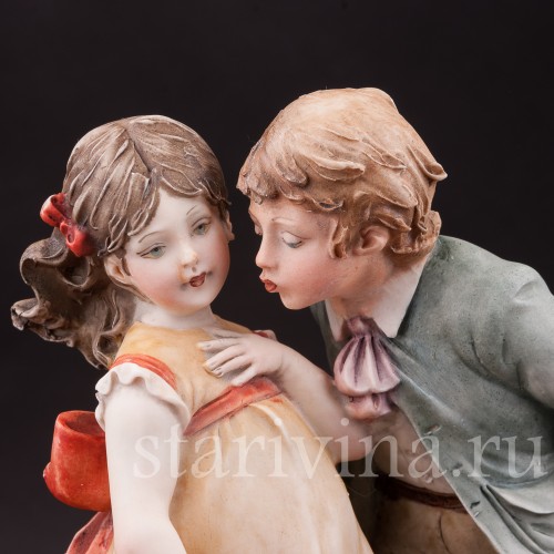 Фарфоровая фигурка Поцелуй, Bruno Merli, Италия, 1981 год.