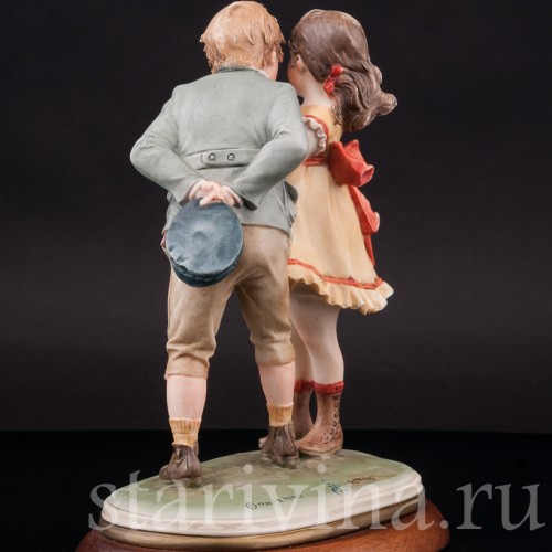 Фарфоровая фигурка Поцелуй, Bruno Merli, Италия, 1981 год.