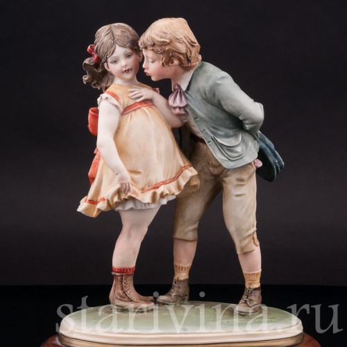 Фарфоровая фигурка Поцелуй, Bruno Merli, Италия, 1981 год.