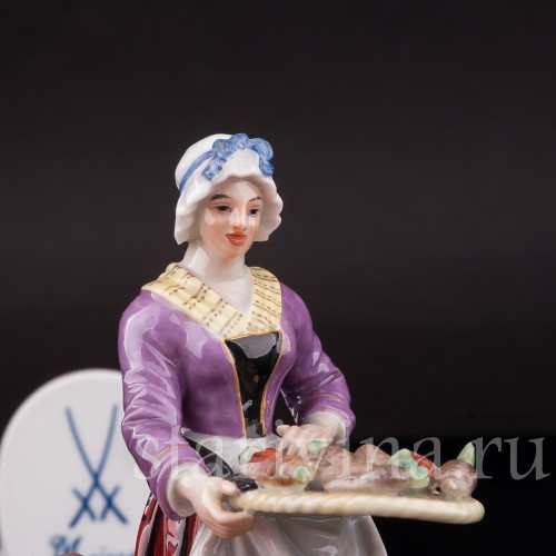 Фарфоровая статуэтка  Торговка овощами, Cries de Paris, Meissen, Германия, сер. 19 - нач. 20 в.