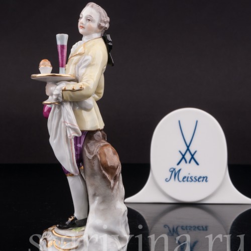 Фарфоровая статуэтка Официант, Cries de Paris, Meissen, Германия, сер. 19 - нач. 20 в.