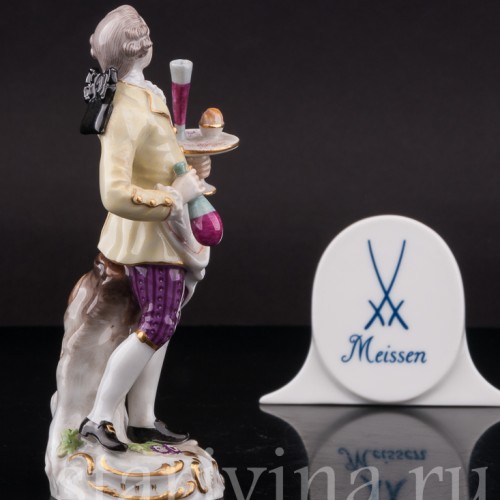 Фарфоровая статуэтка Официант, Cries de Paris, Meissen, Германия, сер. 19 - нач. 20 в.