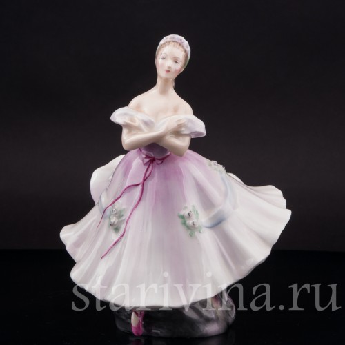 Статуэтка из фарфора Балерина, Royal Doulton, Великобритания, 1952 г.