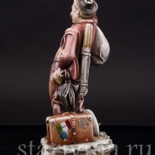 Фарфоровая статуэтка Путешественник, Antonio Borsato, Италия, сер. 20 в.