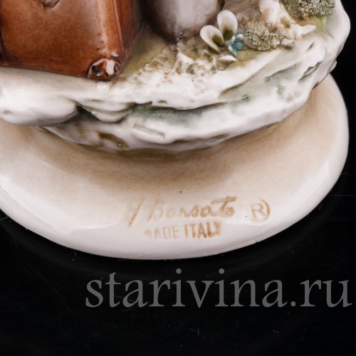 Фарфоровая статуэтка Путешественник, Antonio Borsato, Италия, сер. 20 в.