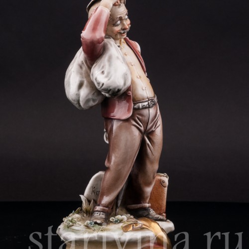 Фарфоровая статуэтка Путешественник, Antonio Borsato, Италия, сер. 20 в.