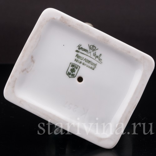 Фарфоровая статуэтка птиц Два волнистых попугая, Rosenthal, Германия, 1915 г.