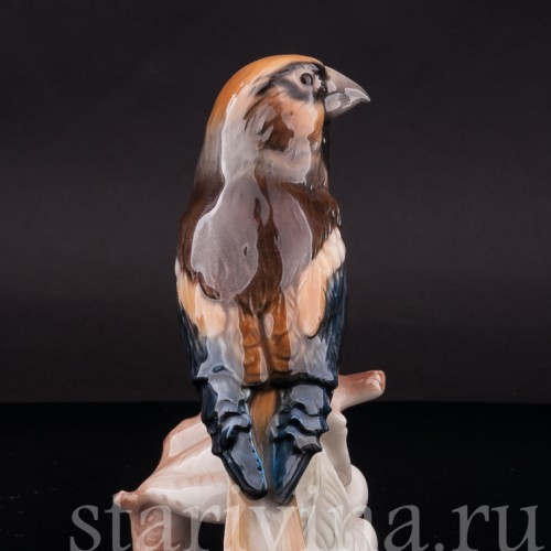 Фарфоровая статуэтка птицы Дубонос, Goebel, Германия, 1967 год.