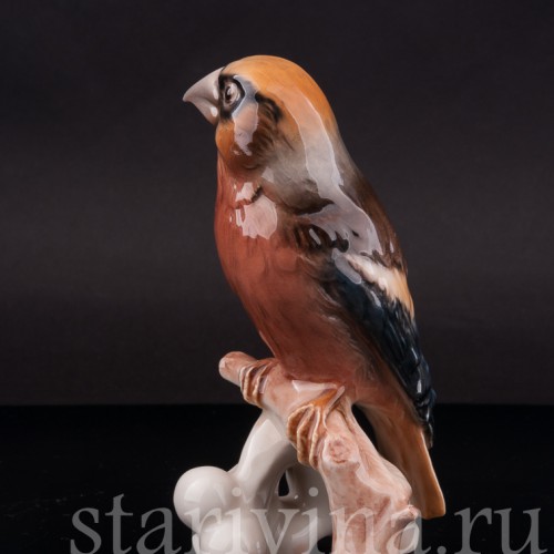 Фарфоровая статуэтка птицы Дубонос, Goebel, Германия, 1967 год.