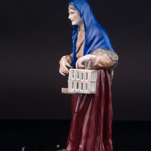 Фарфоровая статуэтка Продавщица птиц, Дрезден, Германия, сер. 20 века.