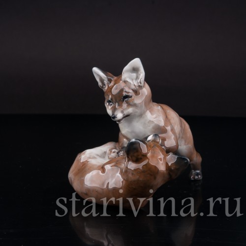 Фигурка из фарфора Играющие лисята Rosenthal, Германия, 1946 год.