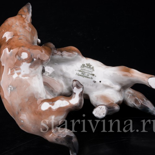 Фигурка из фарфора Играющие лисята Rosenthal, Германия, 1946 год.