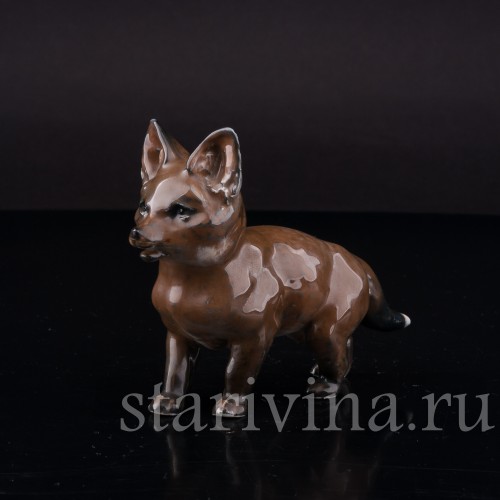 Фигурка из фарфора Стоящий лисёнок Rosenthal, Германия, 1944 год.