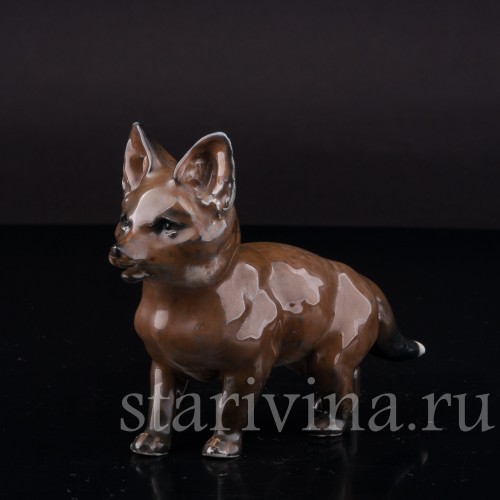 Фигурка из фарфора Стоящий лисёнок Rosenthal, Германия, 1944 год.