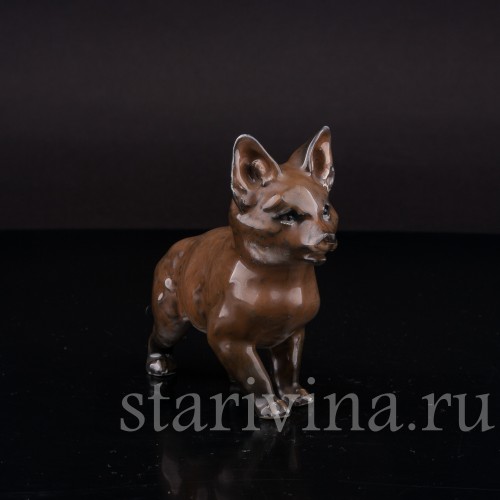 Фигурка из фарфора Стоящий лисёнок Rosenthal, Германия, 1944 год.