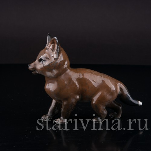 Фигурка из фарфора Стоящий лисёнок Rosenthal, Германия, 1944 год.