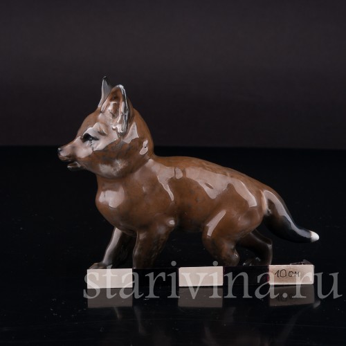 Фигурка из фарфора Стоящий лисёнок Rosenthal, Германия, 1944 год.