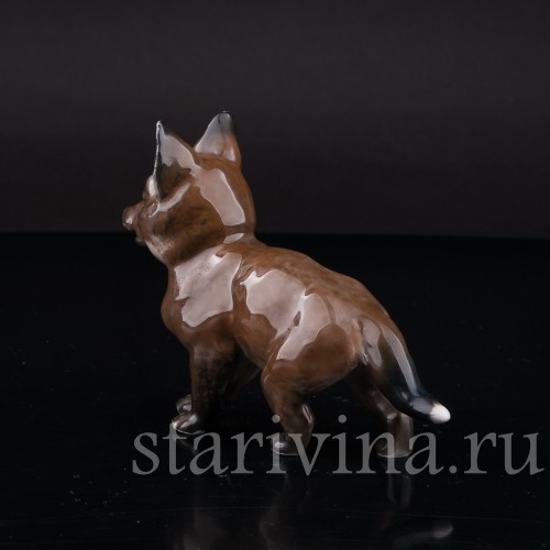 Фигурка из фарфора Стоящий лисёнок Rosenthal, Германия, 1944 год.