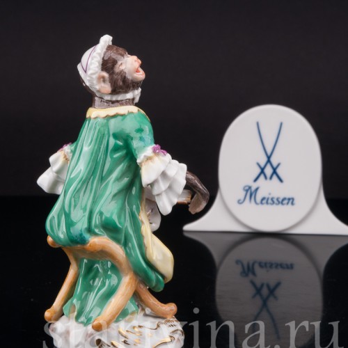 Фарфоровая статуэтка Обезьяна-певица, Meissen, Германия, 1987 г.
