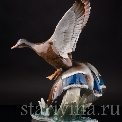 Фарфоровая композиция Взлетающие утки, Hutschenreuther, Германия, 1970 гг.