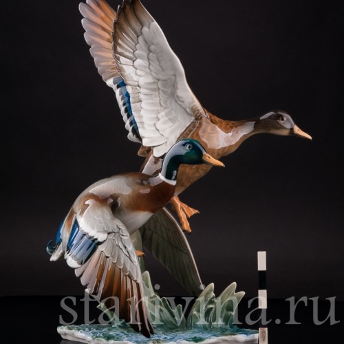 Фарфоровая композиция Взлетающие утки, Hutschenreuther, Германия, 1970 гг.