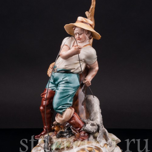 Фарфоровая статуэтка Рыбак, Capodimonte, Италия, вт. пол. 20 в.