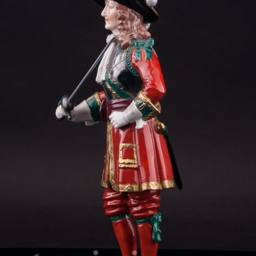 Фарфоровая статуэтка Офицер Колдстримской гвардии, 1660, Carl Thieme, Германия, вт. пол. 20 в.
