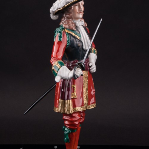 Фарфоровая статуэтка Офицер Колдстримской гвардии, 1660, Carl Thieme, Германия, вт. пол. 20 в.