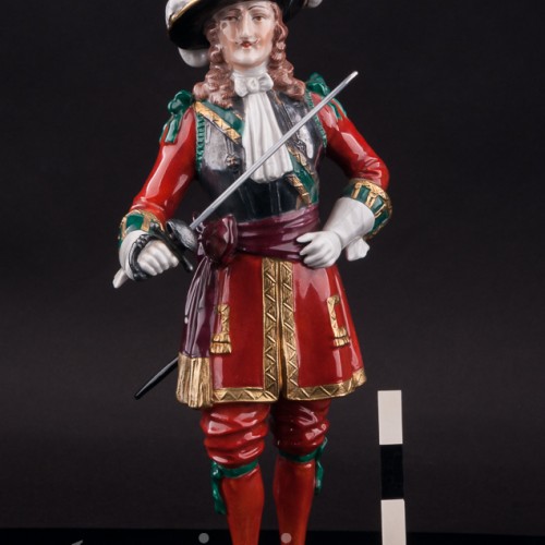 Фарфоровая статуэтка Офицер Колдстримской гвардии, 1660, Carl Thieme, Германия, вт. пол. 20 в.