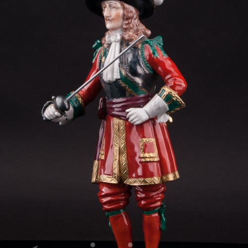 Фарфоровая статуэтка Офицер Колдстримской гвардии, 1660, Carl Thieme, Германия, вт. пол. 20 в.