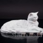 Фигурка из фарфора Ангорская белая кошка Herend, Венгрия, 1960-70 гг.