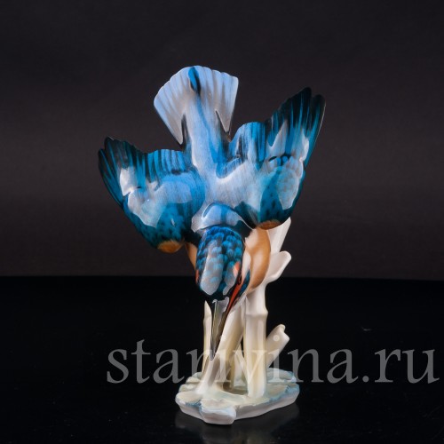 Фигурка из птицы фарфора Зимородок Hutschenreuther, Германия, 1970 гг.