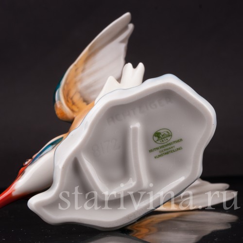 Фигурка из птицы фарфора Зимородок Hutschenreuther, Германия, 1970 гг.