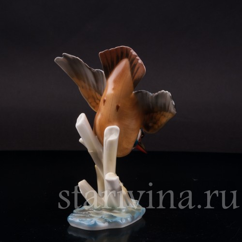 Фигурка из птицы фарфора Зимородок Hutschenreuther, Германия, 1970 гг.