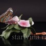 Композиция из фарфора Бабочка на цветах, Franklin Porcelain, Великобритания, 1985 г.