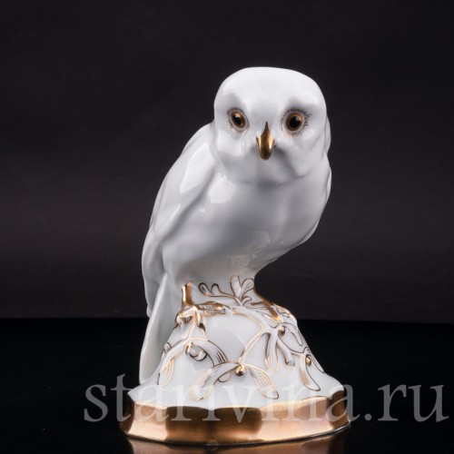 Статуэтка птицы из фарфора Сова, Hutschenreuther, Германия, 1918-19 гг.