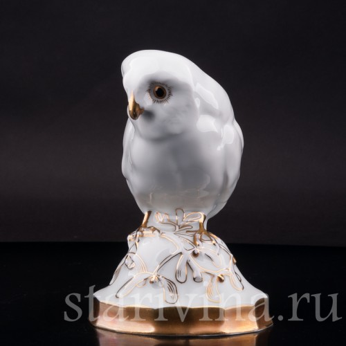 Статуэтка птицы из фарфора Сова, Hutschenreuther, Германия, 1918-19 гг.