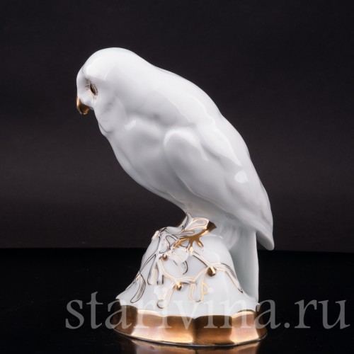 Статуэтка птицы из фарфора Сова, Hutschenreuther, Германия, 1918-19 гг.