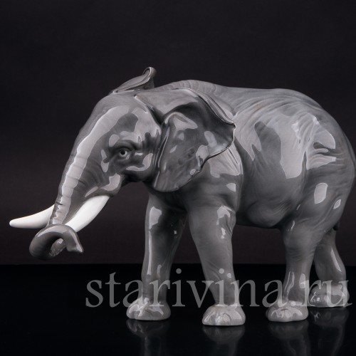 Фарфоровая фигура Африканский слон, Karl Ens, Германия, 1920-30 гг.